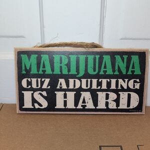 Green and Black Wall Art Sign